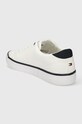 Încălțăminte Tommy Hilfiger tenisi TH HI VULC LOW STRIPES MESH FM0FM04946 alb