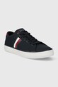 Tommy Hilfiger tenisi TH HI VULC LOW STRIPES MESH FM0FM04946 bleumarin SS24