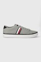 Tommy Hilfiger tenisówki TH HI VULC LOW STRIPES MESH Planet friendly szary FM0FM04946