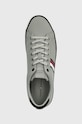 Tommy Hilfiger tenisówki TH HI VULC LOW STRIPES MESH szary FM0FM04946