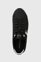 Кеды Tommy Hilfiger TH HI VULC LOW STRIPES MESH чёрный FM0FM04946