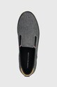 Tommy Hilfiger tenisi TH HI VULC LOW SLIPON CHAMBRAY bleumarin FM0FM04947