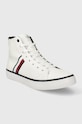 Tommy Hilfiger trampki TH HI VULC STRIPES MESH FM0FM04948 biały SS24