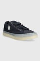 Πάνινα παπούτσια Tommy Hilfiger TH HI VULC STREET LOW MIX σκούρο μπλε