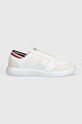 Sneakers boty Tommy Hilfiger LIGHTWEIGHT CUP SEASONAL MIX FM0FM04961 bílá SS24