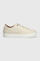 Tommy Hilfiger sneakersy skórzane PREMIUM CORPORATE LTH SEASONAL FM0FM04965 beżowy SS24