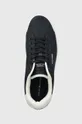 granatowy Tommy Hilfiger sneakersy COURT CUPSOLE PIQUE TEXTILE