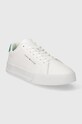 Kožené sneakers boty Tommy Hilfiger TH COURT LEATHER FM0FM04971 bílá SS24