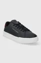 Tommy Hilfiger sneakers in pelle TH COURT LEATHER blu navy