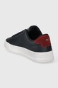 Obuwie Tommy Hilfiger sneakersy skórzane TH COURT LEATHER FM0FM04971 granatowy
