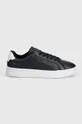 Tommy Hilfiger sneakers in pelle TH COURT BETTER LTH TUMBLED blu navy