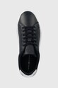 Tommy Hilfiger sneakersy skórzane TH COURT BETTER LTH TUMBLED granatowy FM0FM04972