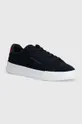 granatowy Tommy Hilfiger sneakersy zamszowe TH COURT BETTER SUEDE Męski