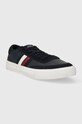 Tommy Hilfiger sneakersy skórzane TH CUPSET RWB LTH FM0FM04975 granatowy SS24