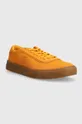 Σουέτ αθλητικά παπούτσια Tommy Hilfiger TH CUPSET SUEDE πορτοκαλί