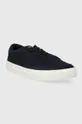Tommy Hilfiger sneakers in camoscio TH CUPSET SUEDE blu navy