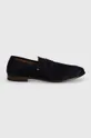Tommy Hilfiger mocassini in camoscio CASUAL LIGHT FLEXIBLE SDE LOAFER blu navy