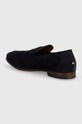 Обувки Велурени мокасини Tommy Hilfiger CASUAL LIGHT FLEXIBLE SDE LOAFER FM0FM04988 тъмносин