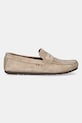 Замшеві мокасини Tommy Hilfiger CASUAL SUEDE DRIVER FM0FM04998 бежевий SS25
