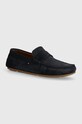 Semišové mokasíny Tommy Hilfiger CASUAL SUEDE DRIVER casual námořnická modř FM0FM04998