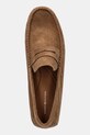 Велурени мокасини Tommy Hilfiger CASUAL SUEDE DRIVER кафяв FM0FM04998