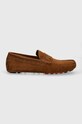 Tommy Hilfiger mokasyny zamszowe TH CLASSIC SUEDE DRIVER FM0FM05000 brązowy SS24