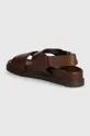 Tommy Hilfiger sandali in pelle ELEVATED TH BUCKLE LTH SANDAL Gambale: Pelle naturale Parte interna: Pelle naturale Suola: Materiale sintetico