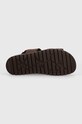Tommy Hilfiger sandały skórzane ELEVATED TH BUCKLE LTH SANDAL FM0FM05007 brązowy