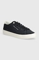 Tenisky Tommy Hilfiger TH HI VULC LOW SUMMER CVS Planet friendly námořnická modř FM0FM05056