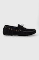 Barbour mokasyny zamszowe Jenson skóra zamszowa granatowy MFO0682NY71