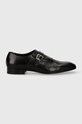 Δερμάτινα κλειστά παπούτσια Karl Lagerfeld SAMUEL KL12314.000 μαύρο SS24