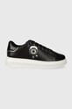 Karl Lagerfeld sneakersy skórzane KAPRI MENS KL x DOUR DARCEL niska czarny KL95591.000
