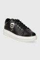 Karl Lagerfeld sneakersy skórzane KAPRI MENS KL x DOUR DARCEL KL95591.000 czarny SS24