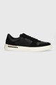 BOSS sneakersy skórzane Clint skóra zamszowa czarny 50517303.001