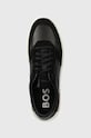 BOSS sneakersy skórzane Clint czarny 50517303.001