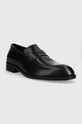 Kožené mokasíny BOSS Tayil 50516767.001 čierna SS24