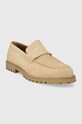 Велурени мокасини BOSS Tirian 50517143.250 бежов SS24
