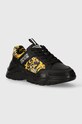 Kožené tenisky Versace Jeans Couture Speedtrack imitácia kože čierna 76YA3SC2.ZPA52.G89
