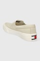 Obuwie Tommy Jeans tenisówki TJM SLIP ON CANVAS COLOR EM0EM01366 beżowy