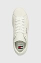 Tommy Jeans sneakers din piele TJM LEATHER LOW CUPSOLE alb EM0EM01374