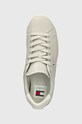 Шкіряні кросівки Tommy Jeans TJM LEATHER LOW CUPSOLE сірий EM0EM01374