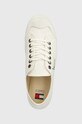 Tommy Jeans tenisi TJM FLEXIBLE OUTSOLE LACE UP alb EM0EM01425