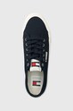 Tommy Jeans tenisówki TJM LACE UP CANVAS COLOR granatowy EM0EM01365