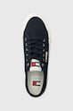 Tenisky Tommy Jeans TJM LACE UP CANVAS COLOR tmavomodrá EM0EM01365