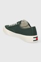 Obuwie Tommy Jeans tenisówki TJM LACE UP CANVAS COLOR EM0EM01365 zielony