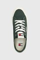 Tommy Jeans tenisówki TJM LACE UP CANVAS COLOR zielony EM0EM01365
