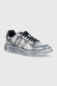 Tommy Jeans sneakers in pelle THE BROOKLYN DIP DYED bassa blu navy EM0EM01410