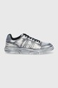Tommy Jeans sneakers in pelle THE BROOKLYN DIP DYED EM0EM01410 blu navy SS24