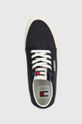 Tommy Jeans sneakersy TJM MID CUT CANVAS COLOR granatowy EM0EM01412
