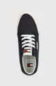 blu navy Tommy Jeans sneakers TJM MID CUT CANVAS COLOR